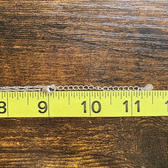 VTG Sterling Silver 925 Round Cartouche Pendant Reversible 18-20" Chain - Picture 14 of 16